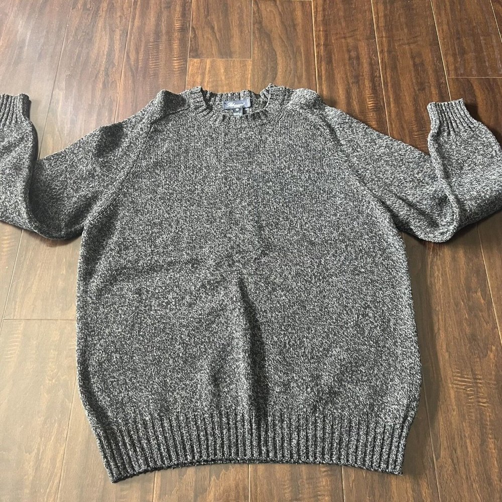 Bluemarine uomo Men XL Crew neck Pullover Gray Sweater wool blend made in Italy